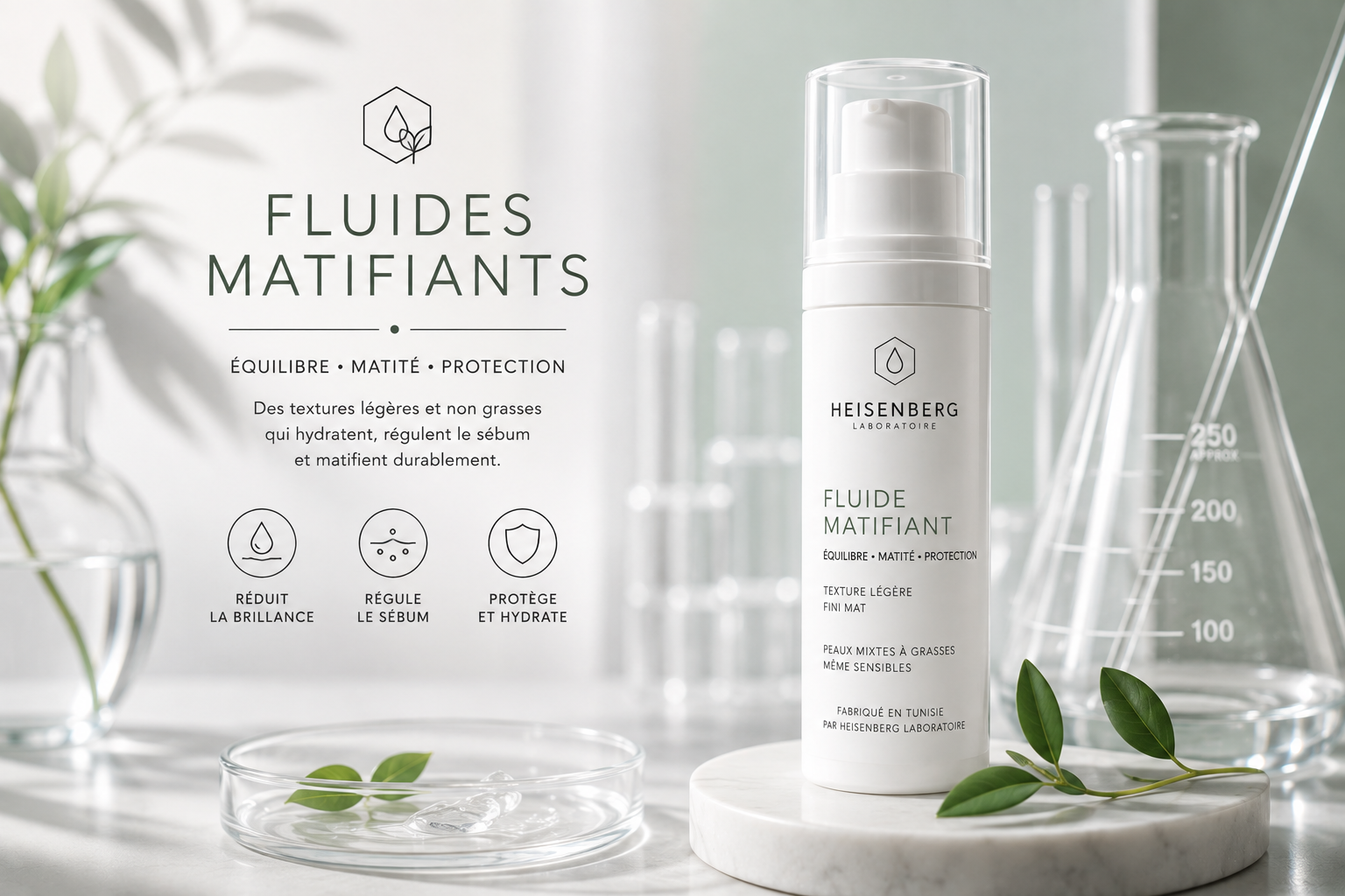 Fluides matifiants